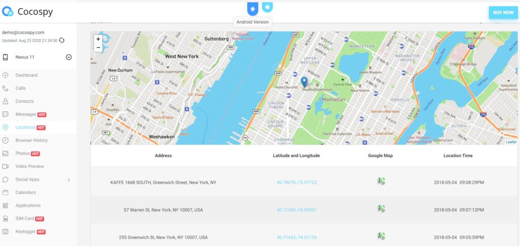 Cocospy Review-GPS tracking