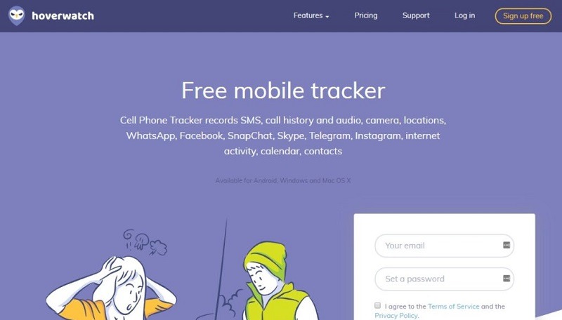 Hoverwatch Couple Tracker App