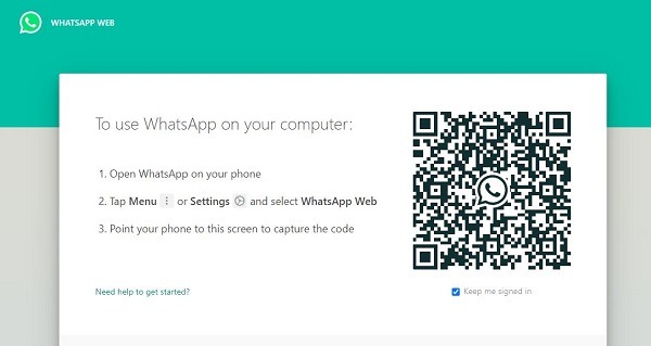 how to access whatsapp without phone number