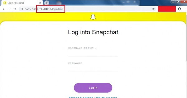 Hack into Someones Snapchat via Phishing