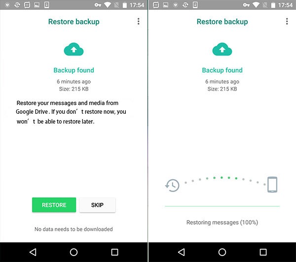 Взломайте WhatsApp с помощью Google Backup-2