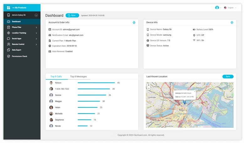 KidsGuard Pro Free SMS Tracker Without Target Phone