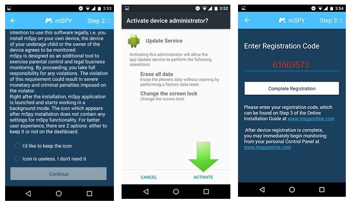 how to hack another phone using android via mSpy-4