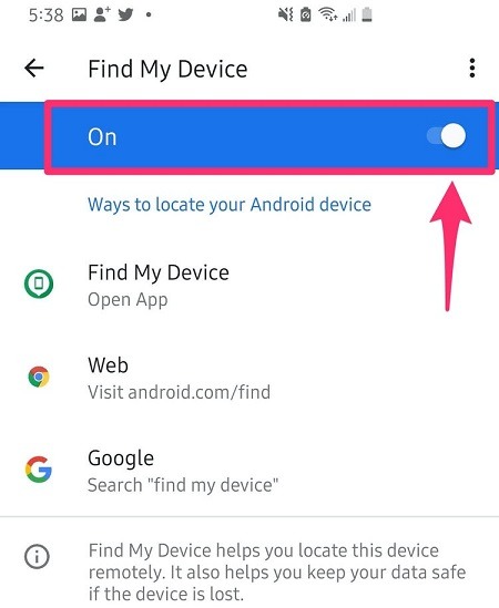 how to find lost android phone when turned off-1