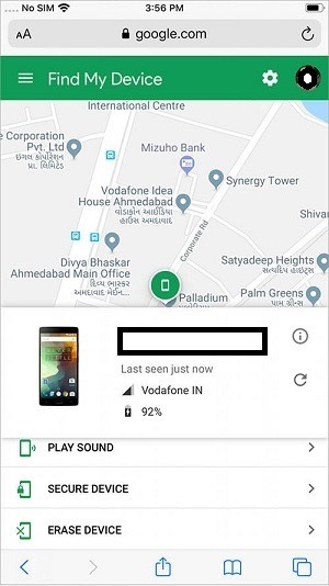 Click-on-the-location-of-the-Android-device